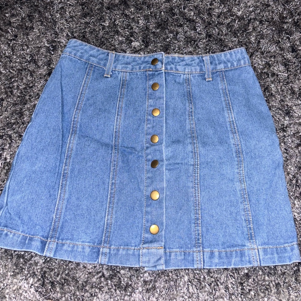 Forever 21 Blue Denim Mini Skirt